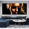 Svart gull Naken afrikansk kunst kvinne Oljemaleri på lerret Plakater og utskrifter Skandinavisk veggbilde til stuen uten ramme
