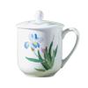 Hongguanyao Butterfly Ceramic Tea Cup with Lid - 450ml