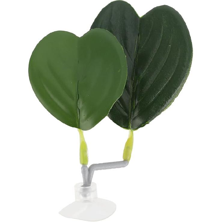 Betta Fish Bed, Betta Leaf Bed, Plastic Betta Heart-Shaped Hammock, Betta Hammock Pad with Suction Cup, Betta Fish Resting Place Betta Fish Supplies
