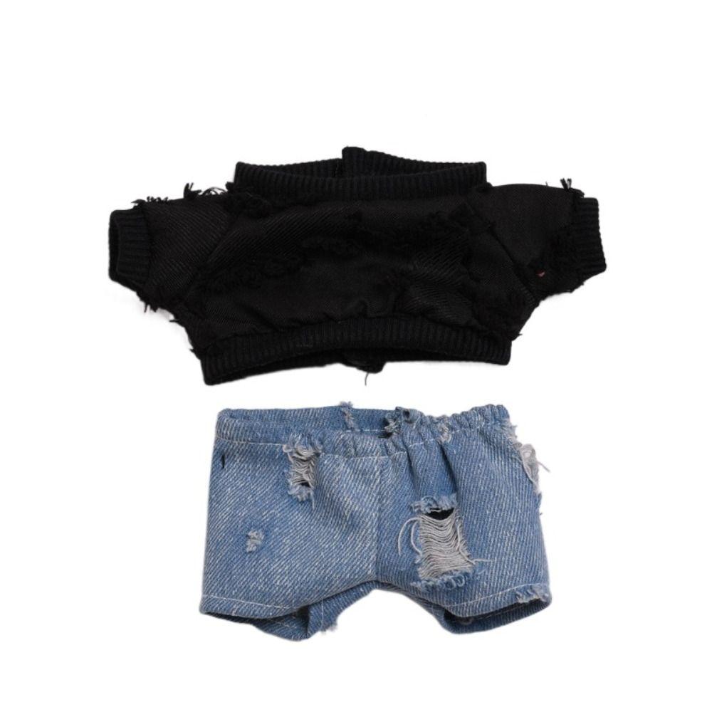 DIY Dolls Clothes Accessories Mini Hoodies Trousers Set  Cotton Stuffed Doll