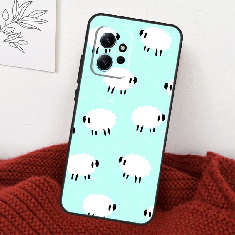 Cute Sheep Case For Xiaomi Redmi Note 14 13 10 11 12 15 Pro Plus Cover For Redmi 15 14C 12C 10C 13C 15C