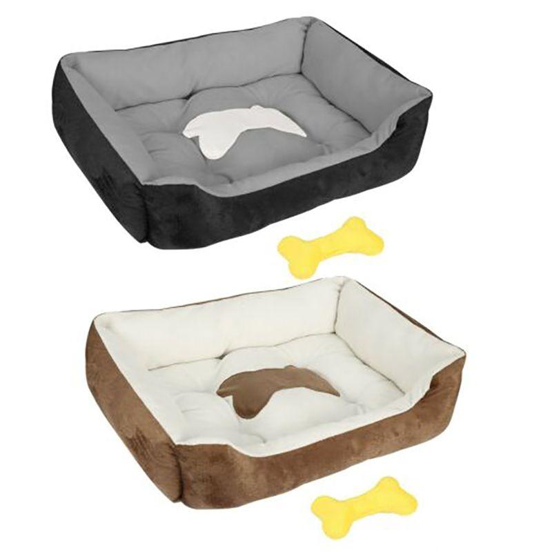Soft & Warm Pet Bed For Dogs And Cats - Washable Nesting Cushion Mat With Waterproof Liner