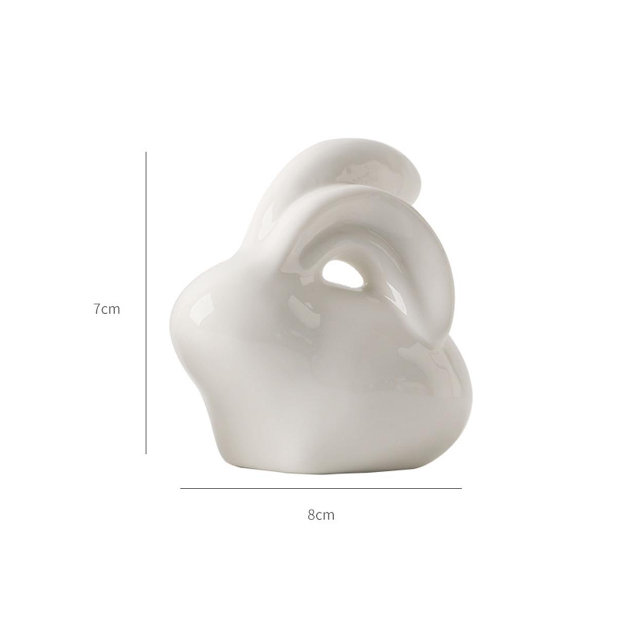 

Милые керамические фигурки кроликов Kawaii Заяц Банни садовый дом украшения с животными Пасхальное украшение для дома и комнаты