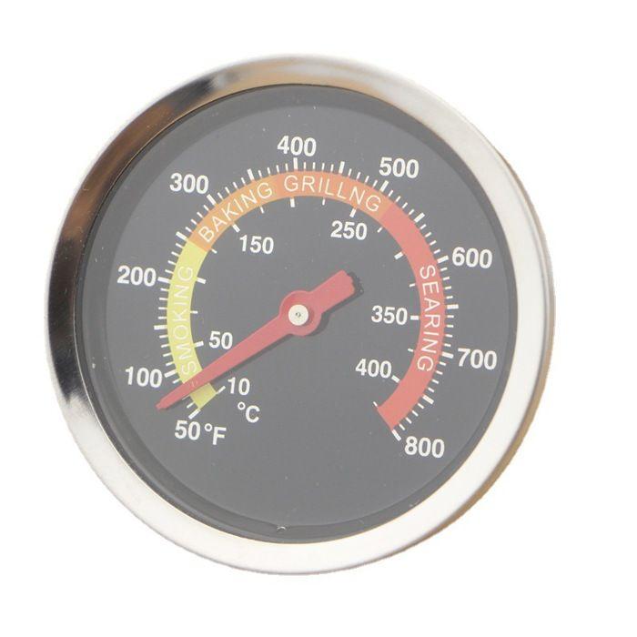 Thermomètre pour barbecue - AIMOONSA - Modèle universel - Acier inoxydable - Ø60 mm - 100–450°C