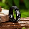 Creative Bird And Branch Pattern Stainles Steel Rings For Men Woman Black Polished Men Ring Wedding Engagement Jewelry Gifts