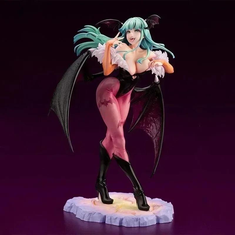 Morrigan Aensland Anime Demon Warrior Vampireed Hunter Action Figure Toys Darkstalkers Bishoujo Collection Halloween Model Doll