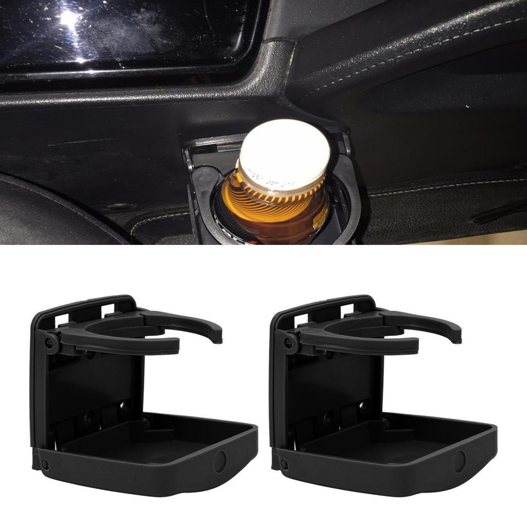 2pcs Foldable Car Cup Holder Vehicle Door Drink Holder with Screws for Marine Suv Van Boat