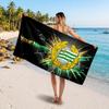 Hammarby Custom Beach Towel, Personalized Name Text Print, Football Logo Soft Quick‑Dry Towel Holiday Gift