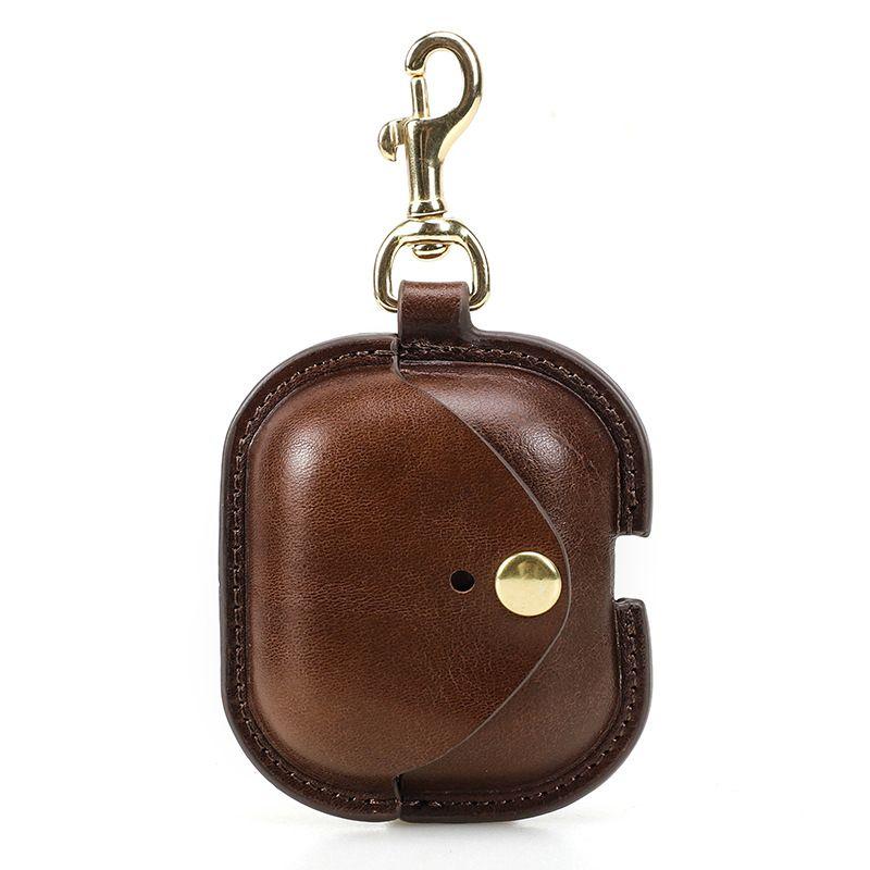 

Applicable to Samsung Galaxy Buds3 Earphone Sleeves Buds3pro Bluetooth Earbuds Case Drop-Resistant Cattlehide Protective Case Samsung Galaxy buds3 Galaxy buds3/Pro [Brown]]