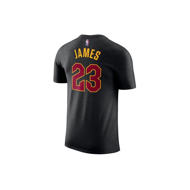Nike LeBron James Cavaliers Statement Edition Fan T-Shirt Men Tops Black 870767-015