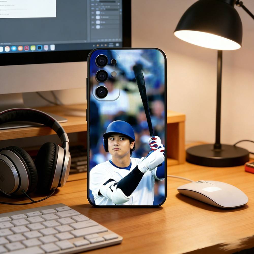 S-Shohei Ohtani Phone Case For Samsung S25,S24,S21,S22,S23,S30,Ultra,S20,Plus,Fe,Lite,Note,10,Black Cover