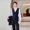 Tluoman Women's Professional Vest & Flared Pants Suit