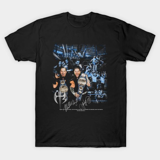 

Men Black Print T-shirt Hardy Boyz Vintage No-Cut Transfer Paper Print Cotton Tshirt 2XL чорний