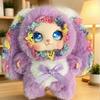 Bag Hanging Rabbit Plush Keychain Big Ear Car Key Ring Delicate Bunny Doll Pendant  Gift For Girls