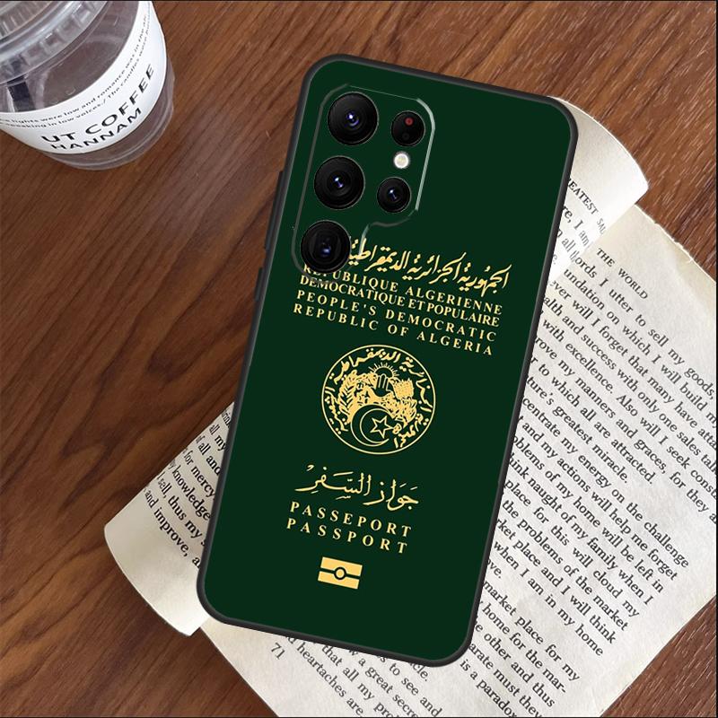 

Algeria Passport Case For Samsung Galaxy S25 S24 S23 S22 S21 Ultra S9 S10 S20 Plus S24 FE Funda Cover Shell Galaxy S9 Plus