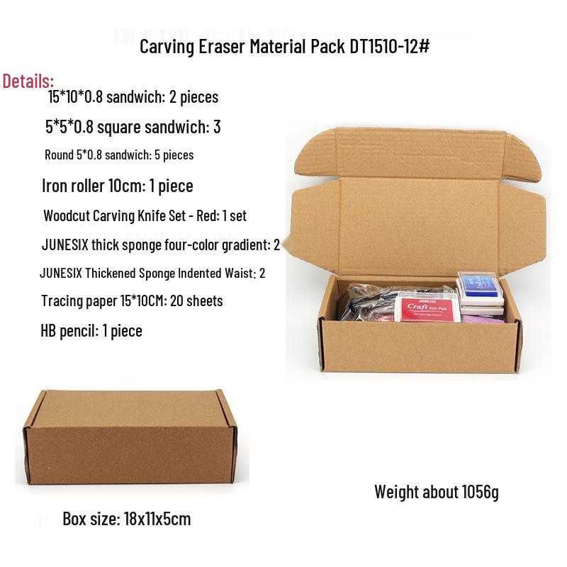 Professional Woodcut Carving Knife & Roller Set for Rubber Stamp Art