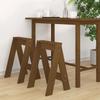 VidaXL 2x Bar Chairs Kitchen Stools Bistro Seats Living Room Furniture Indoor Counter Honey Brown 40x40x60 Cm 823667