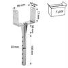PBWS90Z pole base 90x40x77x200x22x3mm (1)