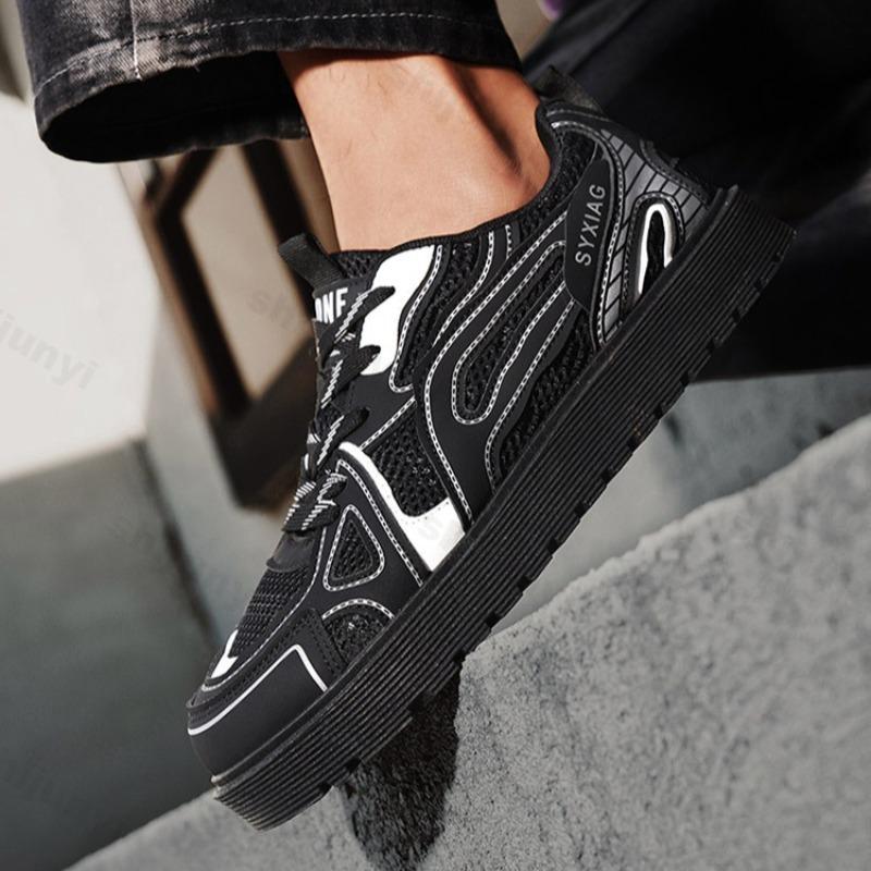 Mode Herrenmode Trend Lässig Vielseitig Low Top Dicksohlige Schuhe 2025 Herbst Neu Bequemes Mesh Atmungsaktiv Nische Klobige Sneakers
