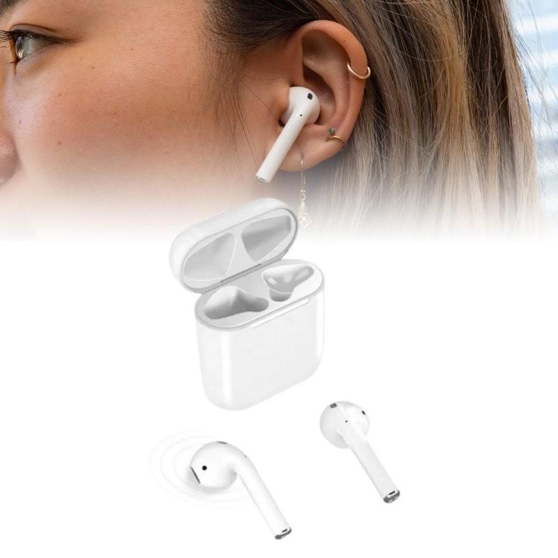 For 2. generasjons Bluetooth-hodetelefoner med ladeetui Trådløse ørepropper