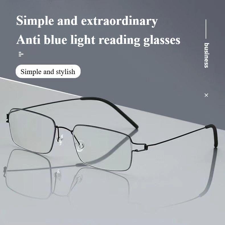 Fashionable, Lightweight, and Elastic Presbyopia Glasses with Ultra-thin Frames for Men and Women, Anti Blue Light Glasses