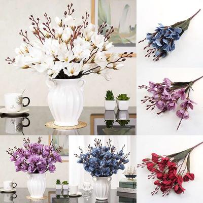 Künstliche Blume Kunst-Magnolie Seidenblumen-Hochzeitsornament Strauß Braut