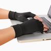 Compression Arthritis Gloves Women Men Stretchy Hand Compression Wrap Fingerless Fitness Gloves for Hand Pain Relief Osteoarthritis Typing Driving