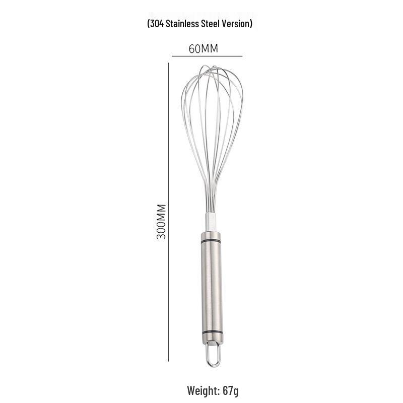 304 & 201 Stainless Steel Handheld Egg Whisk and Cream Beater