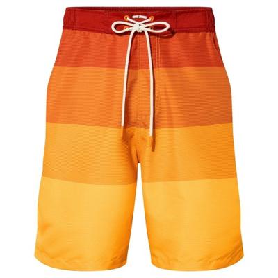 TOG24 Shorts de banho masculino Felix com listras contrastantes
