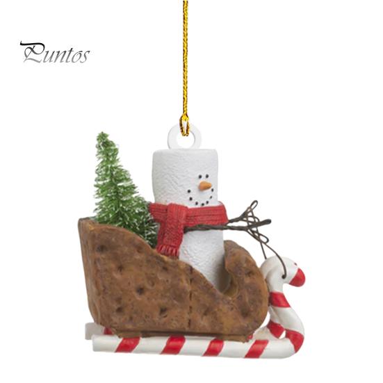 Vánoční závěsná dekorace sněhulák 3D akrylové opakovaně použitelné auto zpětné zrcátko kreslený přívěsek vánoční stromeček ozdoba na párty dárky