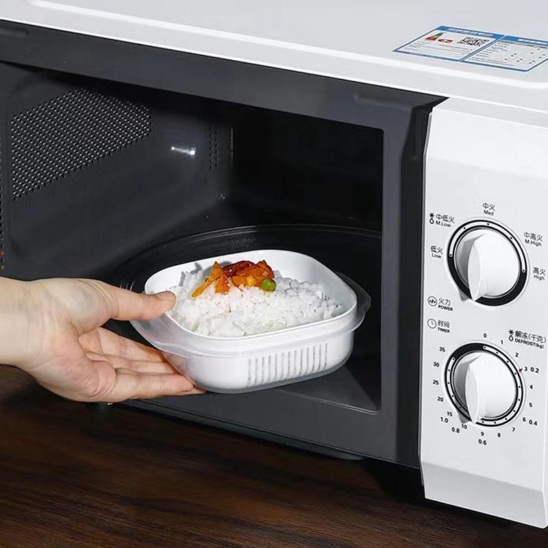 Food Storage Box Rice Fruit Preservation Container Microwave Oven Heating Refrigerator Freezer Storage Keep Fresh Box