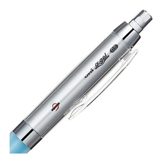 Mitsubishi Pencil Alpha Gel 0.5 Kuru Toga Mechanical Pencil, Blue, M5858GG1P.33, Knock-Type, With Eraser, Gel Grip, Kuru Toga Engine