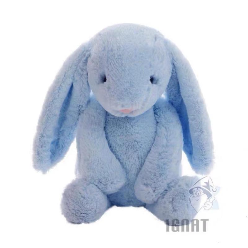 60cm Bunny Plushies Doll Toys Stuffed Dolls Rabbit Big Animal Lunar Chinese New Year Toy Easter Gift for Friends Children