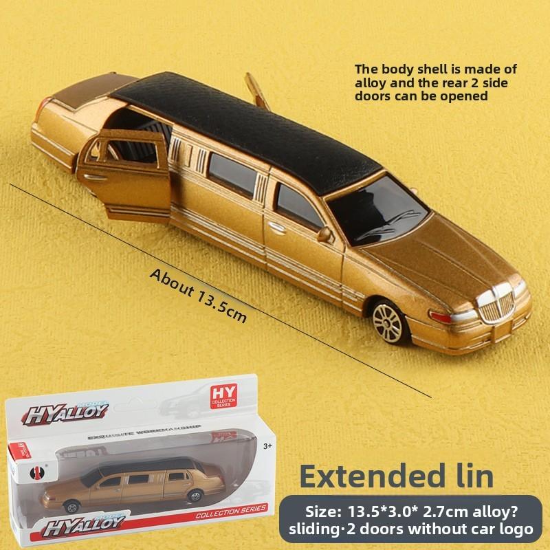 Alloy Lincoln Car Model For Kids Durable Toy Collectible Gift Gold