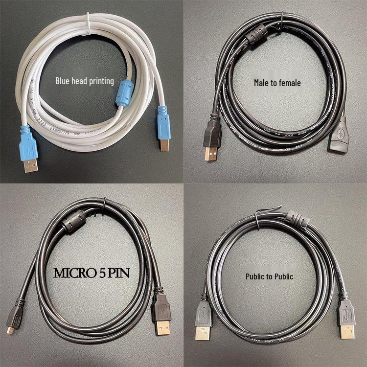 Copper Core USB 2.0 Male-to-Male Data Cable for Computer Connection, Dual-Head, A-to-A, Ideal for Mobile Hard Drive Enclosures