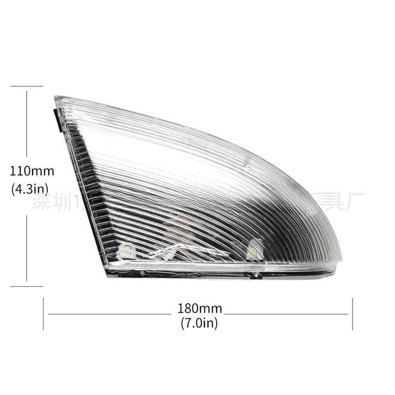 Turn Signal Light Compatible with Dodge Ram 1500 2500 Side Mirror Turn Signal Indicator Ground Light Car Accessories Auto Parts