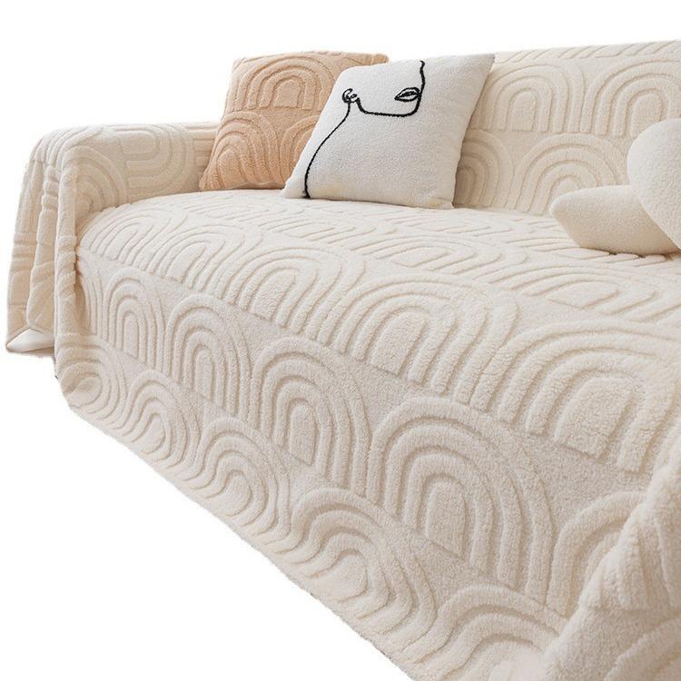 Prosop de pluș anti-zgârieturi pentru canapea All-inclusive Iarnă Îngroșat Husă de canapea Simplu Modern Pânză Husă de canapea Pătură