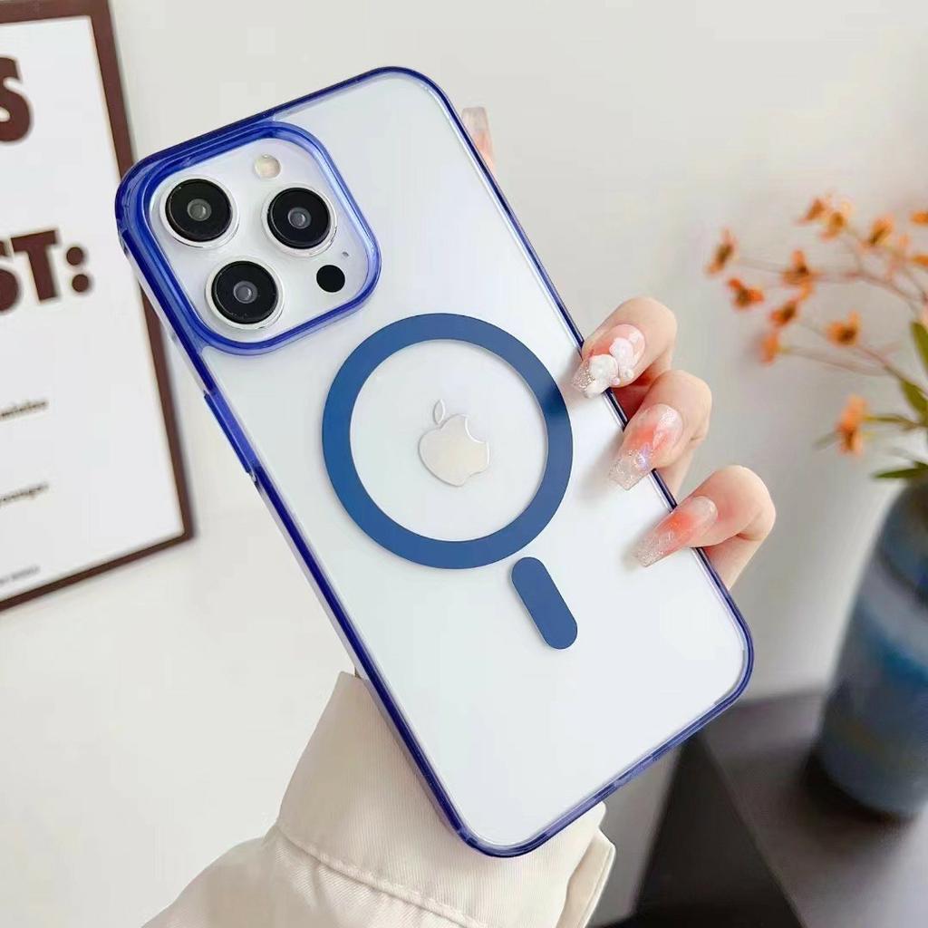 For iPhone 16 Pro Case Compatible with MagSafe Acrylic+TPU Matte Phone Cover