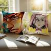 JoJo's Bizarre Adventure Pillow Case Sofa and Living Room Decorative Cushion Covers Dust-proof and Mite-proof Invisible Zipper