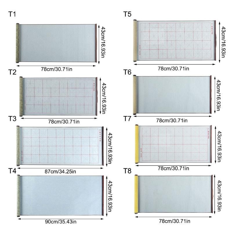 Calligraphy Practice Cloths Water Based Writing Nonwoven Fabric Multicolor Smooth Writing Design for Different Fonts