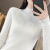 Sweater women's autumn and winter hot diamond knitted sweater women's semi-turtleneck thickened sweater knitted sweater bottoming shirt