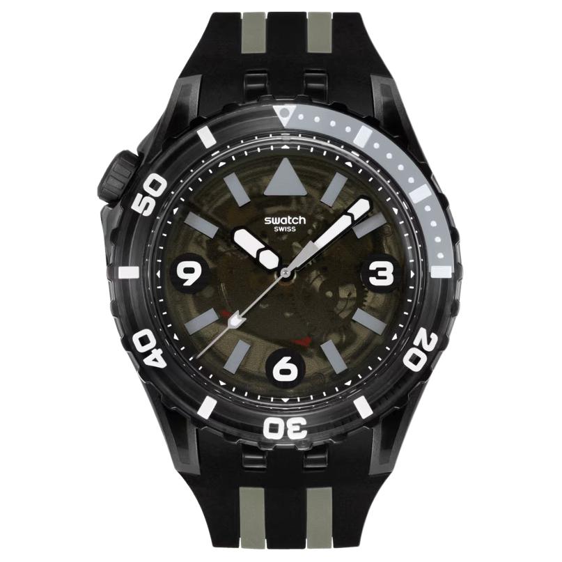 SWATCH Men s Watch SSCU09B100 Black Dial