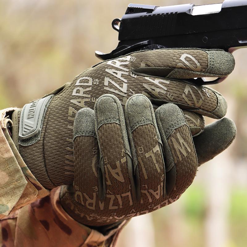 Full-Finger Touchscreen Anti-slip Tactical Cycling Gloves - Wear-Resistant for Outdoor Training