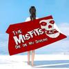 Classic Punk Band The M-Misfits Beach Towel Colorful Bath Towels for Girl Microfiber Quick Dry Custom Sand Free Beach Gym Pool