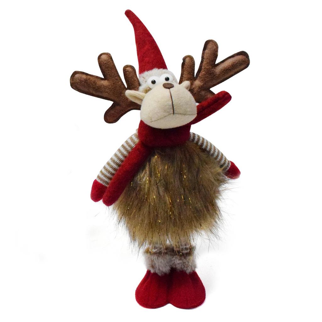 Christmas, Plush Christmas Deer Gnomes, Handmade Elk Figurines, Horn Gnome Ornaments, Home Table Decorations