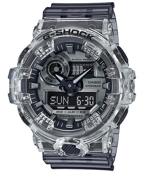 Casio Men s Resin 200M Water Resistant Analog Shock Resistant Quartz Watch GA-700SK-1A чёрный
