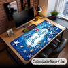 Fish Ocean Theme Custom Mouse Pad Personalized With Name Text Customized Desk Mat For Office Home Decor
