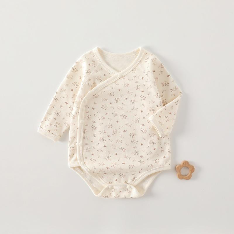 Premium Pure Cotton Baby Bodysuit, 0-1 Year, Spring/Autumn, Seamless Triangle Romper for Newborns