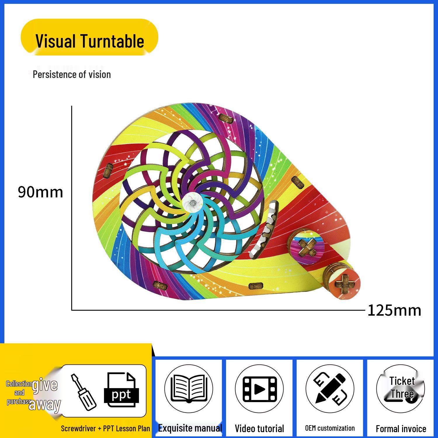 Kids  Visual Spinner: Concentration & Patience Training Toy