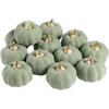 10Pcs Green Foam Pumpkins Artificial Pumpkins Fall Harvest Decoration for Halloween Thanksgiving Kitchen Decoration